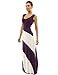 PattyBoutik Women's V Neck Striped Maxi Dress