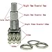 KAISH Guitar Bass Mini Dual Pots Stacked Concentric Potentiometer Pot with Center Detent Korea Made B50K