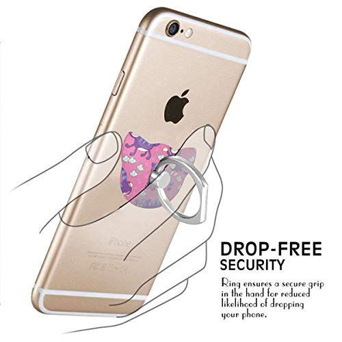 Ring Holder Pink Cat Mouse Cat Type Ring Cell Phone Stand Adjustable 360° Rotation Finger Grip Holder for IPad Phone X/6/6s/7/8/8 Plus/7, Galaxy S9/S9 Plus/S8/S7 Android Smartphone