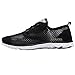 ALEADER Men's Quick Drying Aqua Water Shoes Black 10.5 D(M) US
