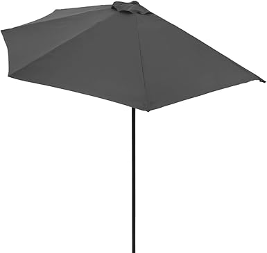 grey half parasol