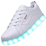 Odema Men USB Charging LED Sport Shoes Flashing Sneakers