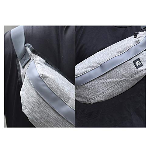 Fanny Packs for Women & Men Unisex Waist Bag Pack Waterproof Zipper & Adjustable Strap Suitable for waistline 34.6"-53.6“, for Outdoors Sport Workout Traveling
