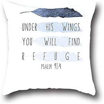 decorative Cushion Covers Sofa Chair Seat Throw Pillow Case Square Christian Bible Verse Cover Home Decorative Cotton Personalized 18 * 18