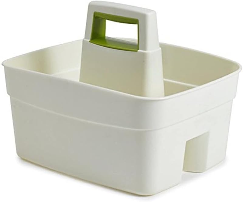 ACCURATE Kitchen Tidy Organiser Multipurpose Caddy with Handle Cream