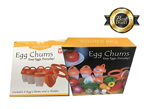 Egg Chums - Silicone Egg Cooker as seen on TV with HOLDER!! Hard Boiled Egg Maker | Egg Poacher - Get Hard Boiled Eggs… 3 Egg Chums - Silicone Egg Cooker as seen on TV with HOLDER!! Hard Boiled Egg Maker | Egg Poacher - Get Hard Boiled Eggs… - Image 4