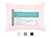 Moisture Wicking Toddler Pillowcase for Sweaty Sleepers - Fits 13 x 18 and 14 x 19 Pillows, Envelope Style Pillow Cover, Features Patented Drirelease(R) Moisture Wicking Technology (Pink)
