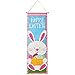 Gift Boutique 2 Easter Hanging Decorations Eggs Ornaments Tree Kitchen Yard Sign for Outdoor Decor Bunny Decorative Wall Paper Party Door Ornament Banner Supplies Hang at Home Multicolor Poster