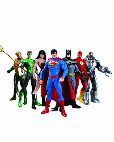 7 PCS Justice League Superman Batman Flash Aquaman DC Universe action Figures