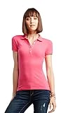Aeropostale Women's A87 Piqu? Polo Shirt M Gossip Pink