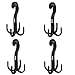 IPOW 4 Pack(No Assemble Needed) Belt Holder Hangers Tie Organizer 360 Degree Twirl Closet Hooks Belt Also Hang Scarf Hats Bras Bags