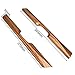 For Honda CRV CR-V 2017 ABS Peach Wood Grain Water Cup Holder Stripe Trim 2Pcs