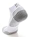 MIRMARU 401L High Performance 6 Pairs Low Cut Athletic Running Cushion Socks (3W/Black,3W/Grey)