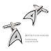 Casoty Jewelry Mens Cufflinks Star Trek Cufflinks Starfleet Command Cufflinks in Gift Box