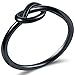 Size 3-13 Stainless Steel Simple Love Knot Celtic Promise Anniversary Statement Ring (Black, 8)