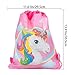 DRAGONFLYDREAMS 12 Pack Unicorn Bags Cute Drawstring Party Bag for Unicorn Party Supplies