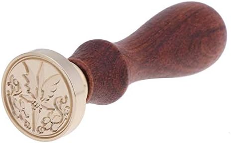 LOMYEN Retro Wax Seal Stamp Sealing Flower DIY Stamp Post Decorative Tools for Wedding Invitation Card Decorative