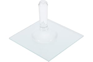 WRITWAA Glass Paint Muller and Grinding Slab Set, 1pcs Glass Mortar and Pestle for Mineral Pigment Grinding,