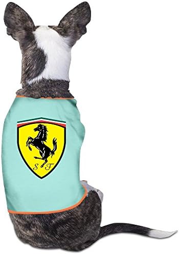 Ferrari Logo Pet T Shirt SkyBlue