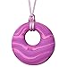 Munchables Scribbles Sensory Chew Necklace – Chewy Fidget Toy for Adults, Teens and Girls (Pink)