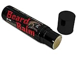 BlackBeard's Pride Beard & Mustache Balm Stick - Natural, Pure Botanicals, Shea Butter & Essential Oils - Mild Citrus Scent - Leave-in Beard & Skin Conditioner - Convenient Size with Travel Pouch
