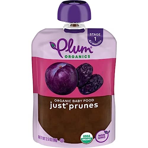 Plum Organics Stage 1 Organic Baby Food Just Prunes 3.5 Ounce Pouch