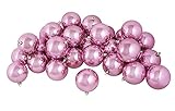 Vickerman 21294372 60 Count Shiny Bubblegum Pink Shatterproof Christmas Ball Ornaments, 2.5