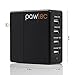 Pawtec 4-Port USB Wall SMART Charger 5V 6.2A / 31W Smart Circuit Optimized For Phones & Tablets iPhone 7 / 7 Plus / 6s 6 / 6s 6 Plus / SE / iPad Pro / iPad mini, iPod, Samsung Galaxy S7, Galaxy Note