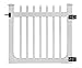 4ft H x 4ft W (1 Gate) No Dig WamBam Nantucket Gate Kit, White Vinyl Picket Yard Fence Gate with Hardware Included for Nantucket Fence Kit, Durable Outdoor Gate for Yard or Garden, BL19102