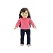 Emily Rose 18-inch Doll Clothes Stretch Jeans & 3 Long Sleeved T-Shirts Tees - Value Basics Collection Versatile Accessories Gift Set - Clothing for 18
