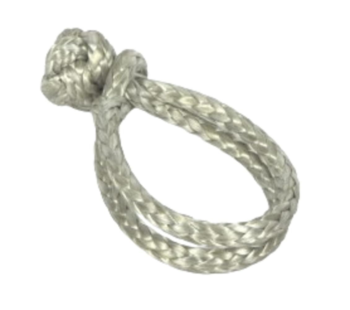 New Marine Dyneema D-2 Rope Shackle, 4 mm, Silver, Breaking Load More than 1400 kg