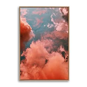 Framed Clouds and Colors Home Artwork for Living Room Bedroom
