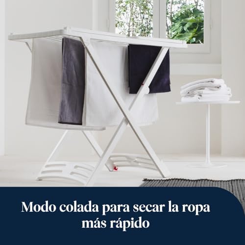 De'longhi tasciugo ariadry light dns65 desumidificador ionizante, tanque de 2,8 l, capacidade de extração de 6 l/d, filtro de poeira, função de secagem de roupas, silencioso, compacto, branco