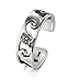 925 Sterting Silver Toe Ring, BoRuo Plumeria Flower Hawaiian Adjustable Band Ring