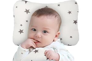 WelsLife Soft Hypoallergenic Head & Neck Support Organic Cotton Cover Machine Washable (Stardream White)