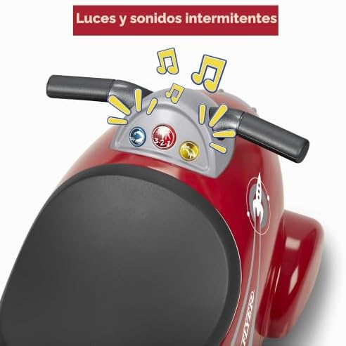Retro Rocket, Juguete correpasillos Rojo para niños pequeños de 1 a 3 años