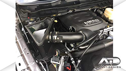 AF Dynamic Black Air Filter Intake Kit 2014-2018 for Dodge Ram 2500 3500 Pickup HEMI 6.4L 6.4 V8