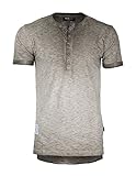 DREAM SUPPLY by ZIMEGO Men's Longline Henley Tall Shirt
