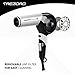 Professional Ionic Hair Dryer, Quiet 1875W Blow Dryer with Ceramic Tourmaline, Powerful Salon Dryers - Best Lightweight Hairdryer - Silver&Black