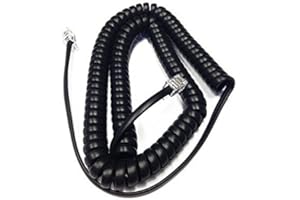 The VoIP Lounge 12 Foot Handset Receiver Curly Coil Cord for Allworx IP Phone 9224 9212 9212L 9204 9204G 9202 9202E 9308 9312