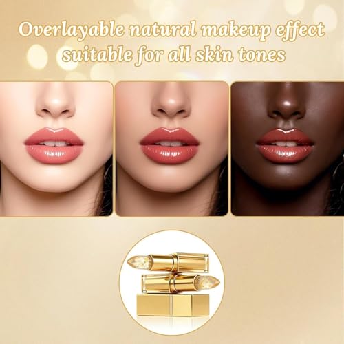 Kivora Signature Lipstick, Kivora Colour Changing Lipstick, PH Adjusting Lipsticks Mature Women, Self Adjusting Lipsticks Honey Colours, Long Lasting Lip stick for Older Women and Young Women (2PC)