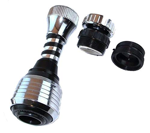 Soytich Water-Saving Shower Head Tap Economy Valve Swivel Shower (11.8 cm)
