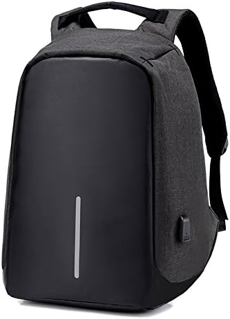 QYSM USB double shoulder bag Oxford double shoulder bag business travel bag-Black