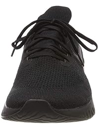 Nike Epic React Flyknit Zapatos de correr para mujer, Negro, 10