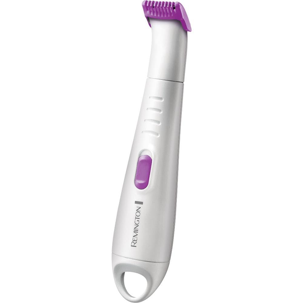 Remington Smooth&Silky WPG4035 Waterproof Bikini Kit with Exfoliating Brush, Mini Foil Razor Attachment, Attachment Comb, White