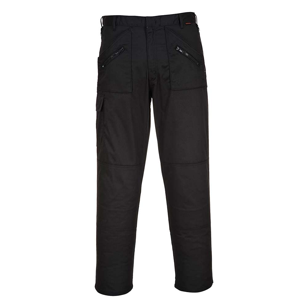 Portwest S887 Comfort Reinforced Knee Action Trouser Black X-Tall, 30