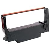 Compatible ERC 30 34 38 Printer Ribbon Ink Cartridge, Black/Red, Case of 6