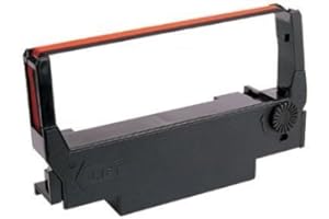 Compatible ERC 30 34 38 Printer Ribbon Ink Cartridge, Black/Red, Case of 6