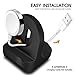 SFCCMM Compact Stand Compatible with iWatch Nightstand Mode Compatible Black Support Stand with Integrated Cable Management Slot (38mm 42mm Compatible)
