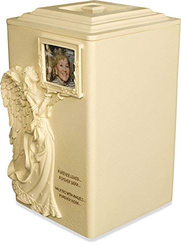 AngelStar Angels Near Urn, 11-Inch, 245 Cubic Inch, Includes Frame for Photo
